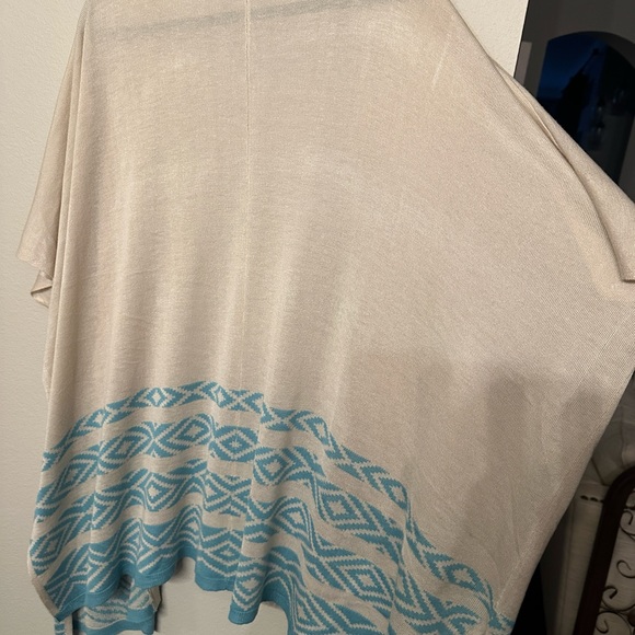 Stetson Tan/Turquoise Cardigan - Picture 4 of 4